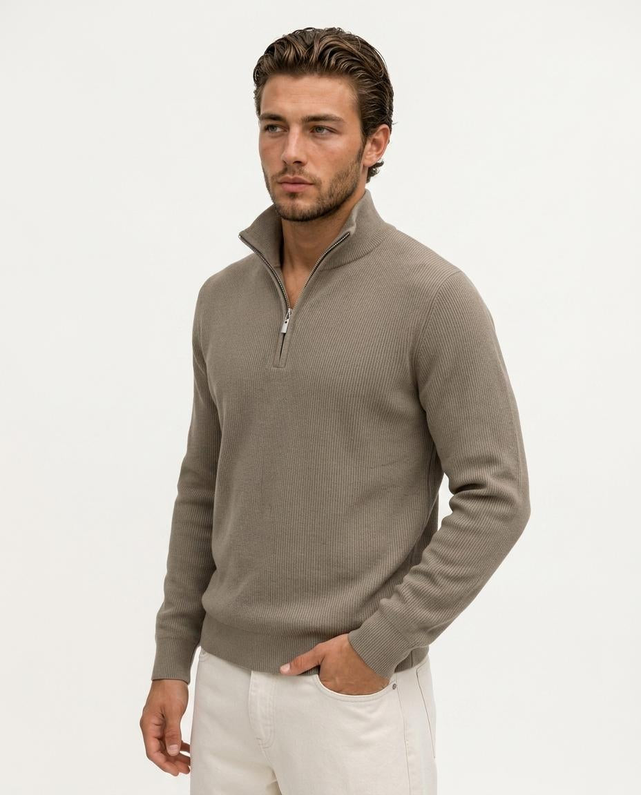 THE AVENOR QUARTER-ZIP SWEATER