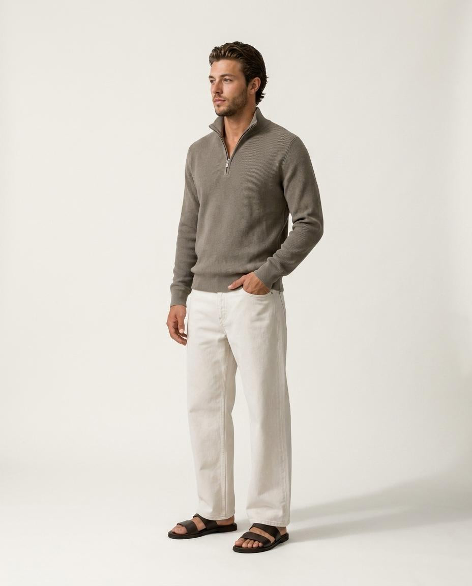 THE AVENOR QUARTER-ZIP SWEATER