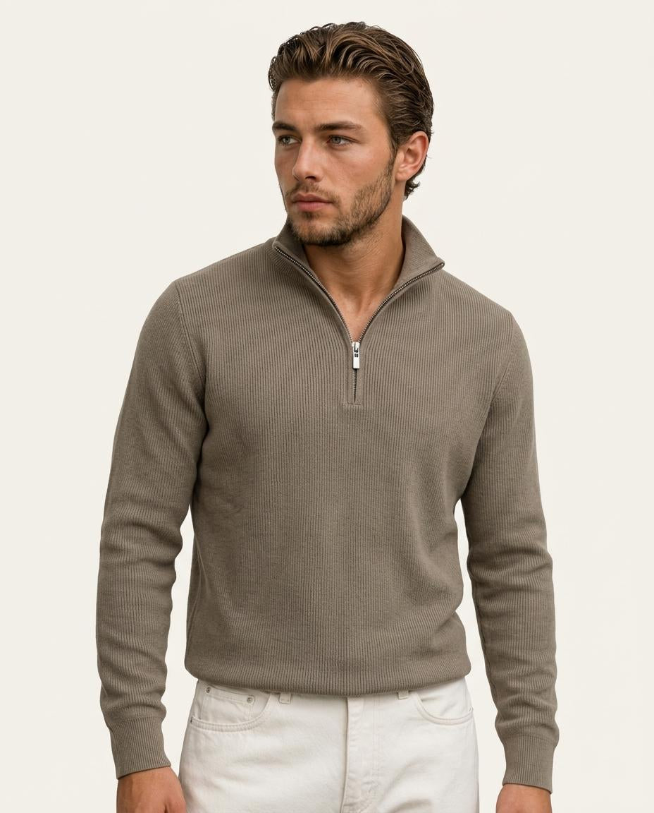 THE AVENOR QUARTER-ZIP SWEATER