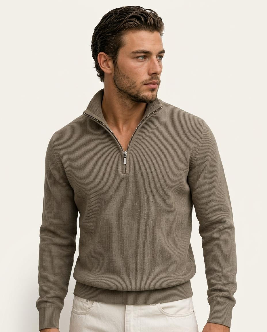 THE AVENOR QUARTER-ZIP SWEATER