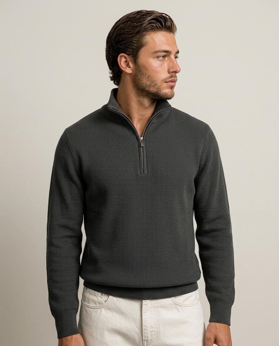 THE AVENOR QUARTER-ZIP SWEATER
