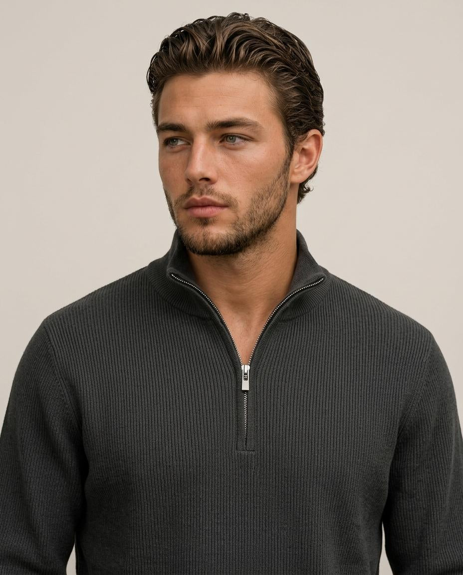 THE AVENOR QUARTER-ZIP SWEATER